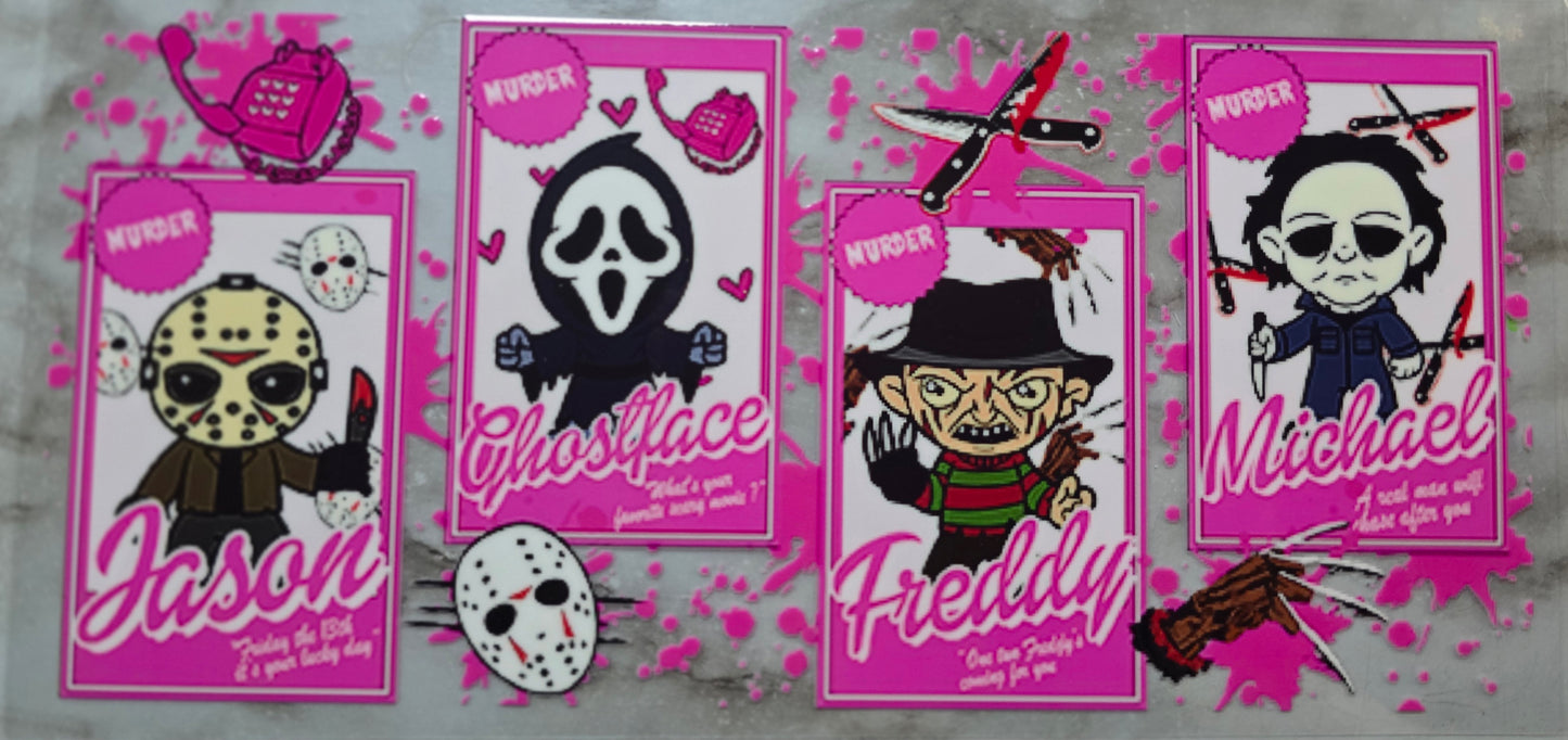 Pink Halloween Horror Villains