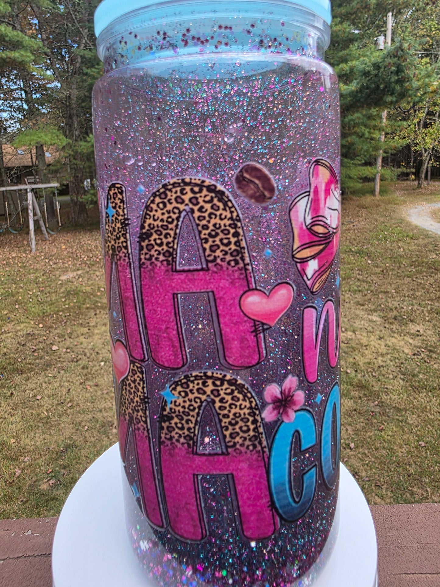 20oz MaMa Needs Coffee Snow Globe Tumbler