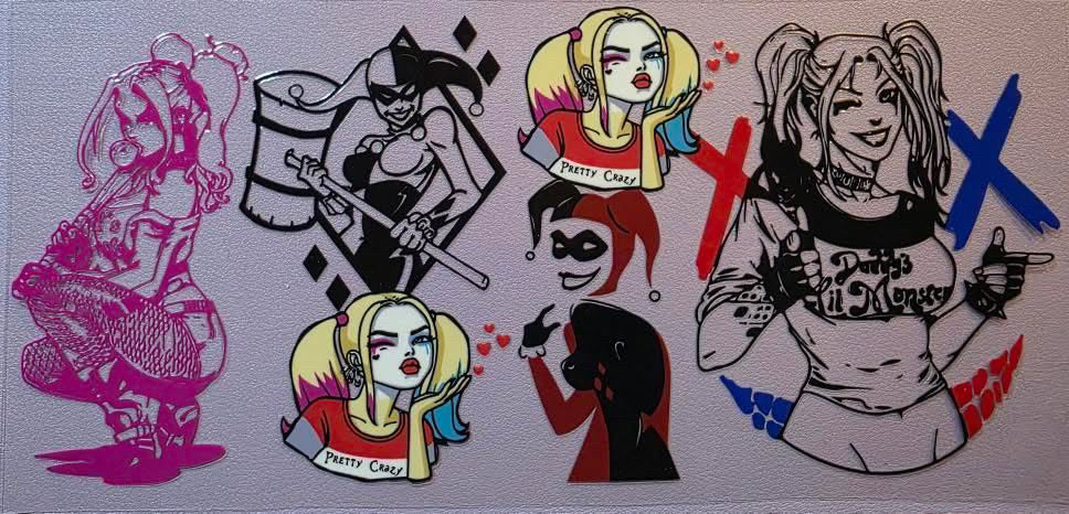Harley Quinn & Joker Wraps 160z