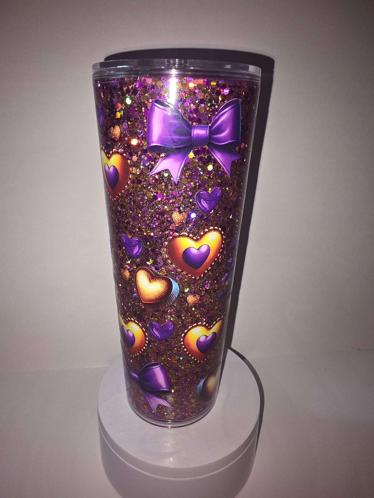 25$ 24oz full glitter cow cup