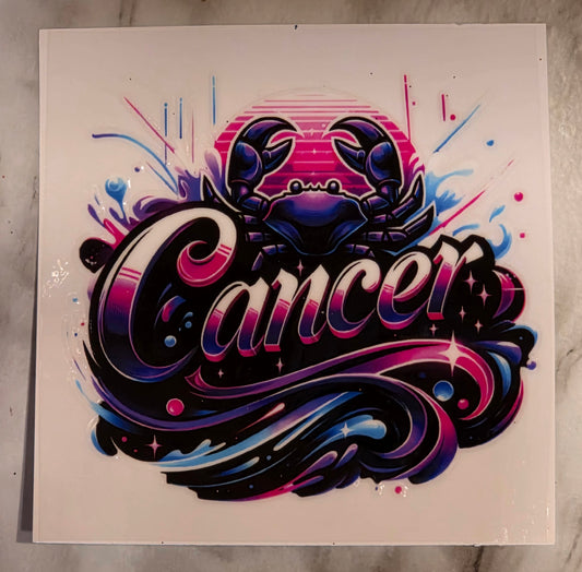 13.4 x 13.4 x 0.9 Zodiac Decal