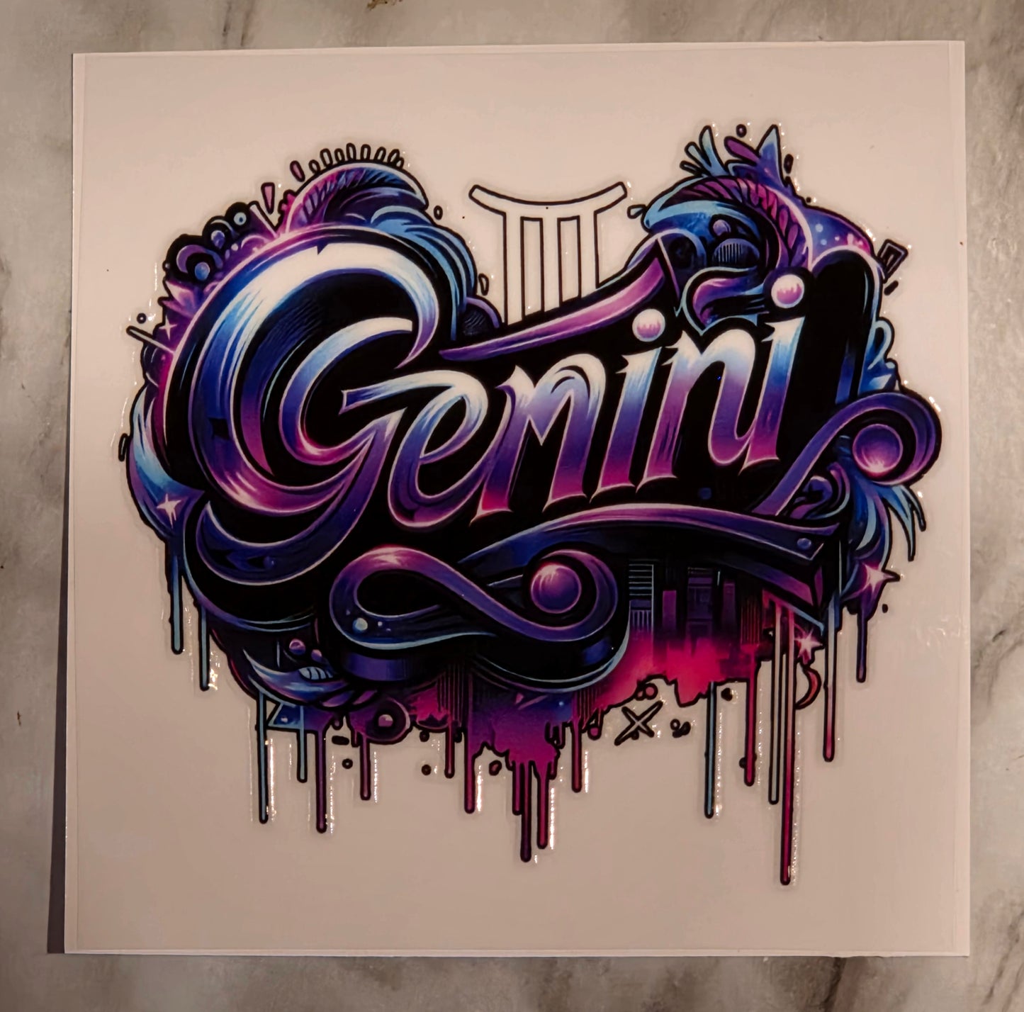 13.4 x 13.4 x 0.9 Zodiac Decal