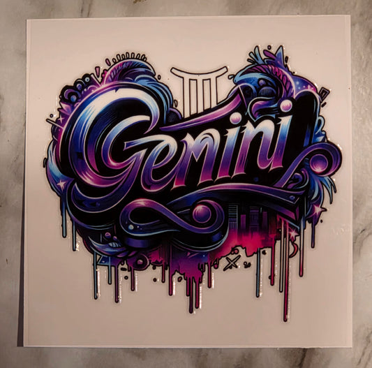 13.4 x 13.4 x 0.9 Zodiac Decal