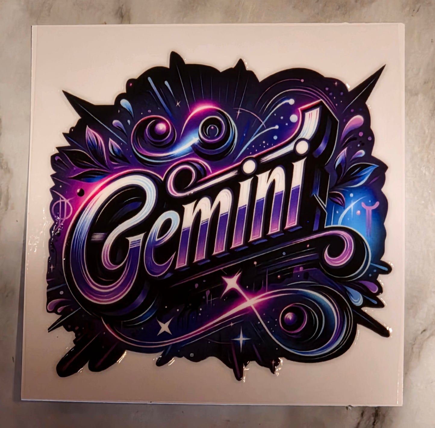 13.4 x 13.4 x 0.9 Zodiac Decal