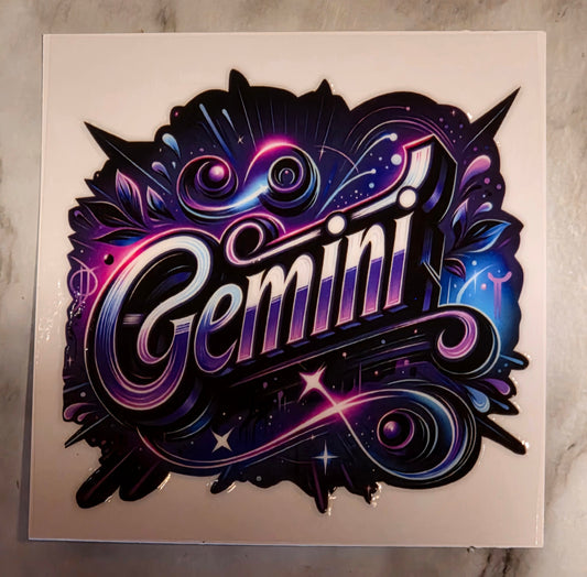 13.4 x 13.4 x 0.9 Zodiac Decal