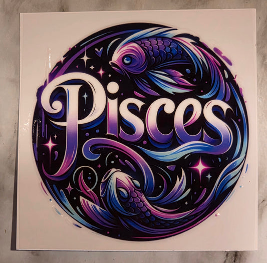 13.4 x 13.4 x 0.9 Zodiac Decal
