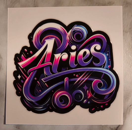 13.4 x 13.4 x 0.9 Zodiac Decal