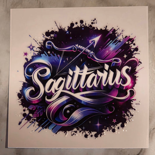 13.4 x 13.4 x 0.9 Zodiac Decal