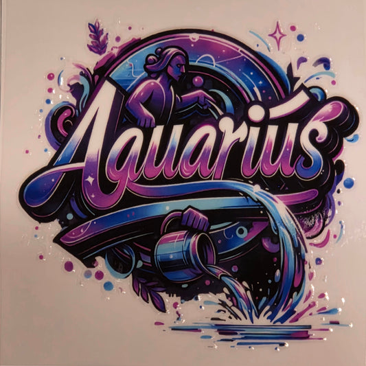 13.4 x 13.4 x 0.9 Zodiac Decal