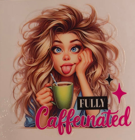 13.4 x 13.4 x 0.9inch Coffee Girl Decals