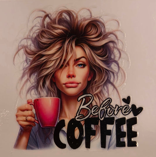 13.4 x 13.4 x 0.9inch Coffee Girl Decals