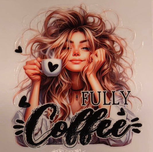 13.4 x 13.4 x 0.9inch Coffee Girl Decals