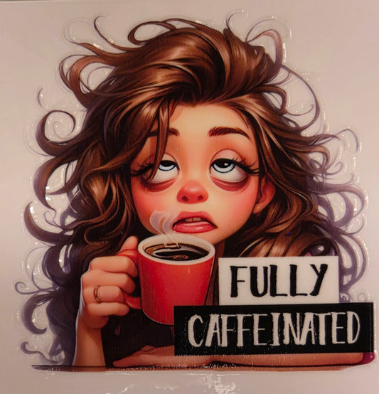 13.4 x 13.4 x 0.9inch Coffee Girl Decals