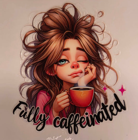 13.4 x 13.4 x 0.9inch Coffee Girl Decals