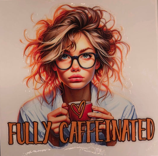 13.4 x 13.4 x 0.9inch Coffee Girl Decals