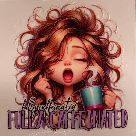 13.4 x 13.4 x 0.9inch Coffee Girl Decals