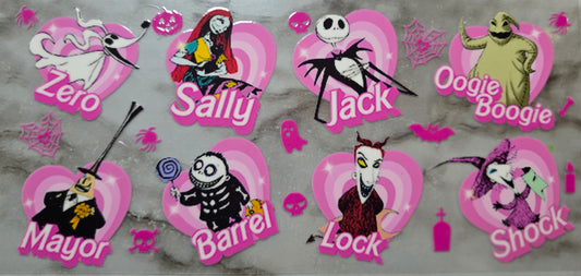 Pink Halloween Horror Villains