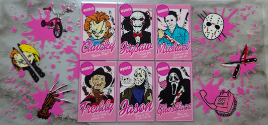 Pink Halloween Horror Villains