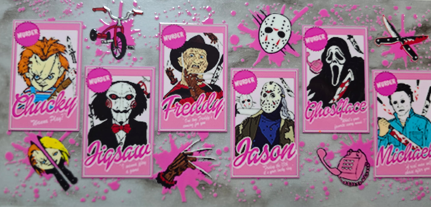 Pink Halloween Horror Villains