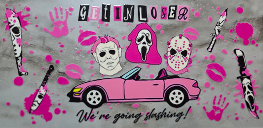Pink Halloween Horror Villains