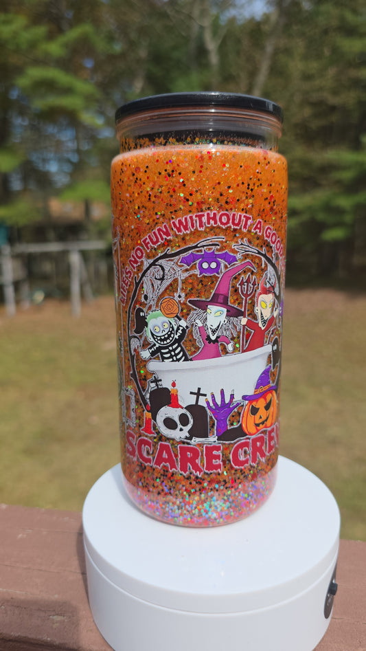 20oz Nightmare Before Christmas Orange and Black stunning tumbler