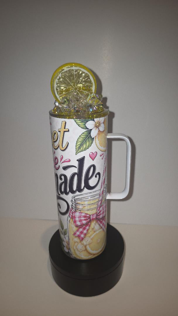 20oz Lemon Sublimination with Epoxy Lid