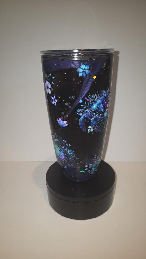 24oz Sea Life Purple Lava Drip