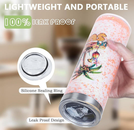 20oz Stainless Steel Snow Globe Tumbler