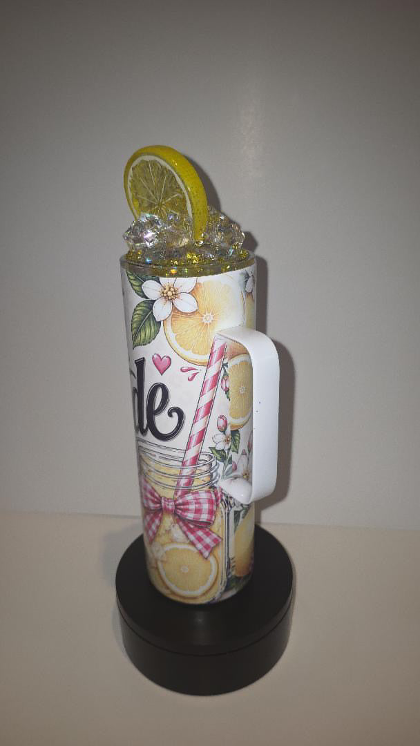 20oz Lemon Sublimination with Epoxy Lid