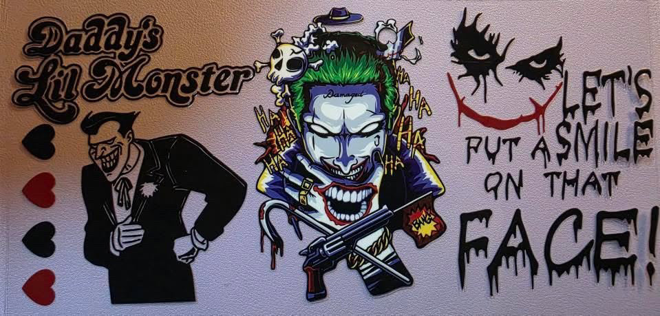 Harley Quinn & Joker Wraps 160z