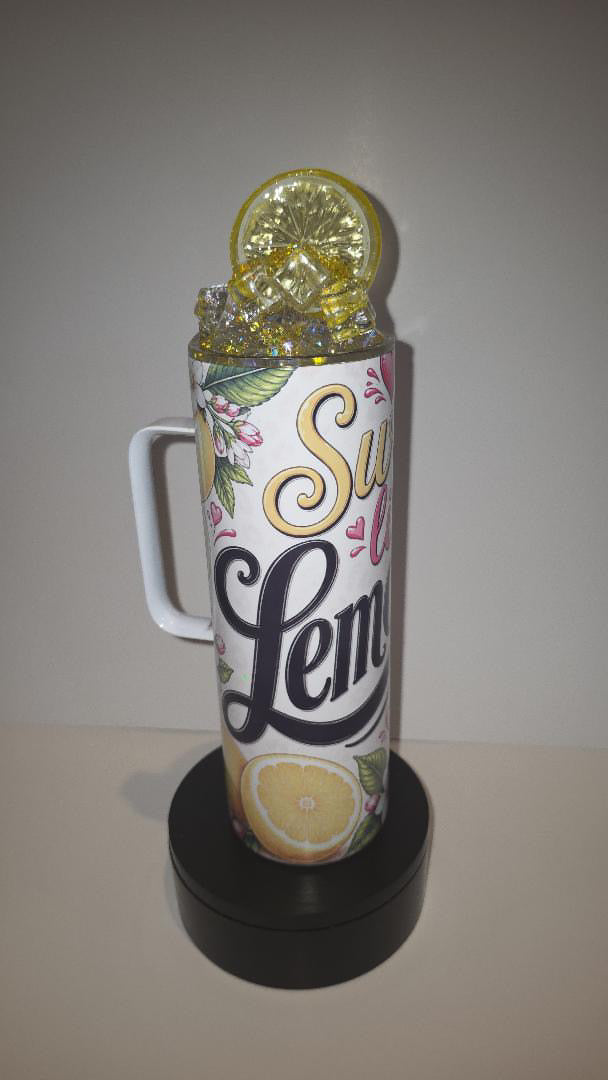 20oz Lemon Sublimination with Epoxy Lid