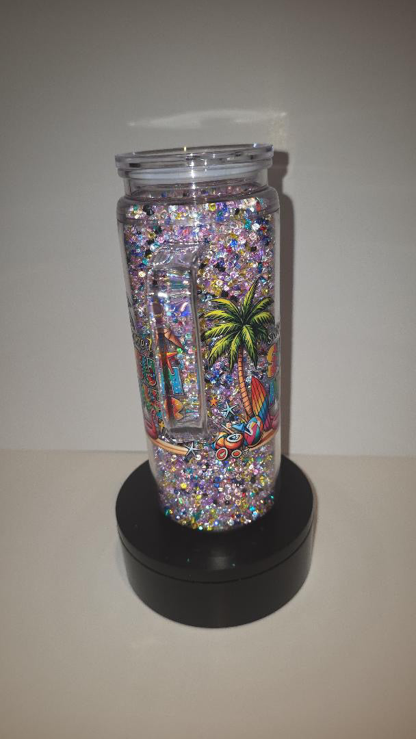 20oz Diamond Filled Beach Cup