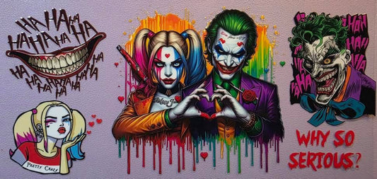 Harley Quinn & Joker Wraps 160z