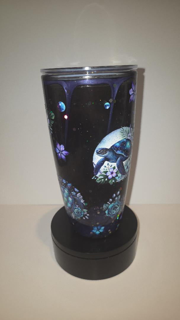 24oz Sea Life Purple Lava Drip