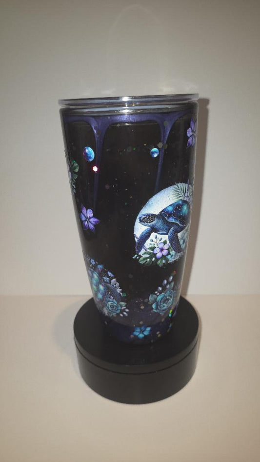 24oz Sea Life Purple Lava Drip