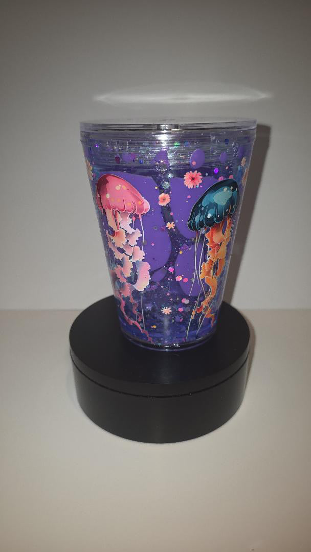 12oz Jellyfish w/ Shine Purple Lava