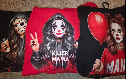 Mama Halloween Horror Villains Sweatshirts