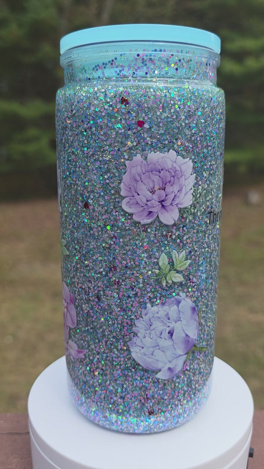 20oz Christian Snow Globe Tumbler With Stunning Glitter Inside