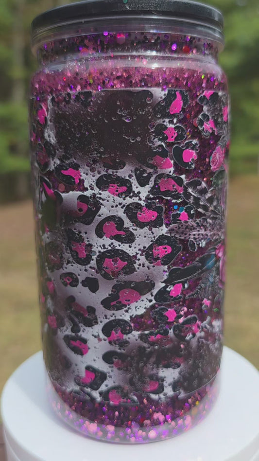16 oz Stunning Skull SGT With Glitter