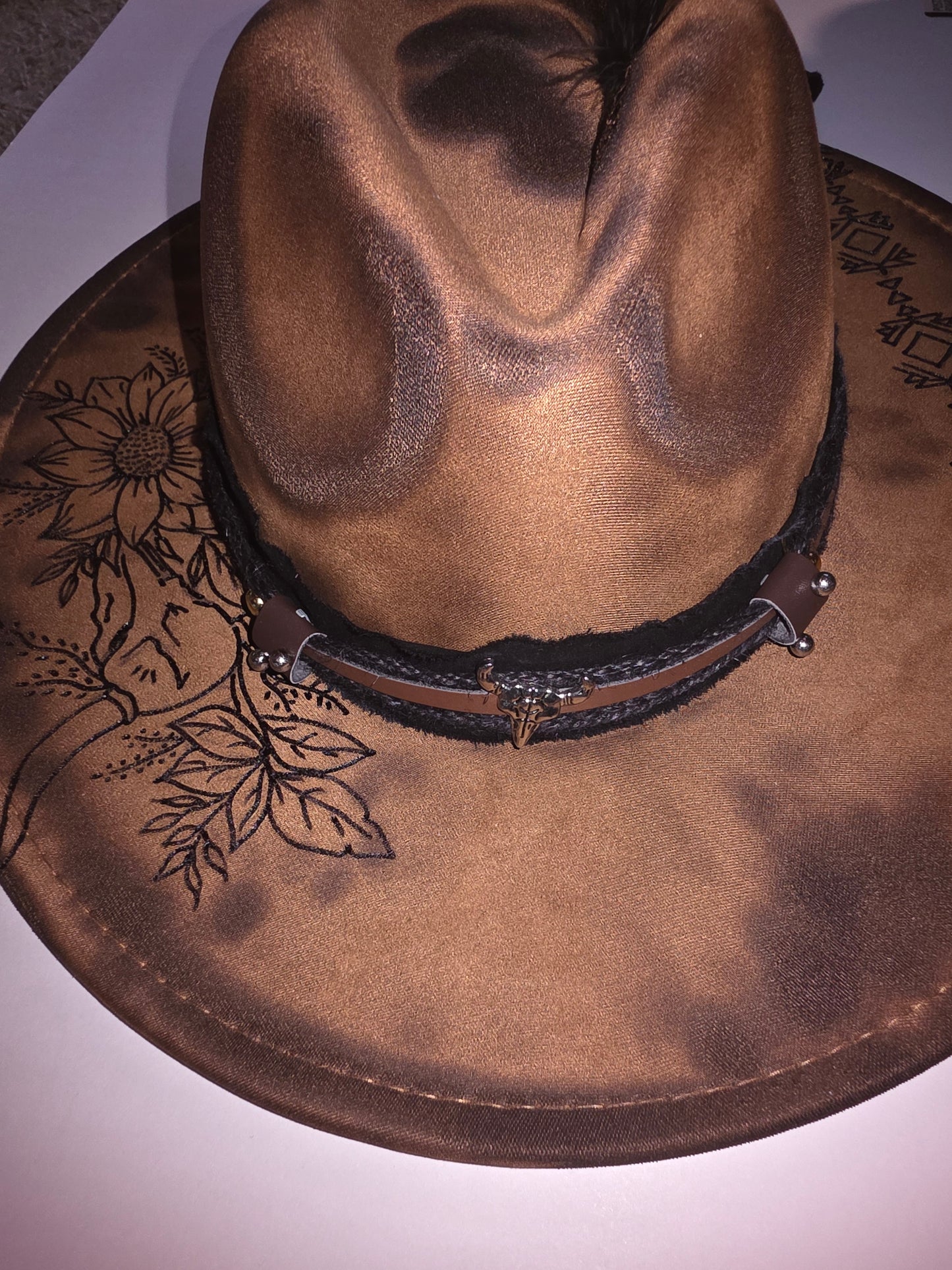 Custom cowgirl, cowboy hat.
