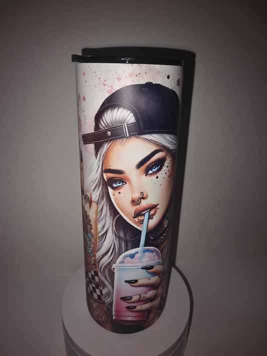 20$ 20oz GLOW IN THE DARK sublimation cup stay hot or cold up to 4 to 6 hrs